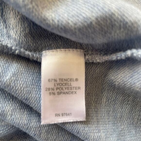 J. Jill Light Blue Luxe Tencel Crewneck Long Sleeve Knit Dress with Pockets - S - Picture 9 of 10